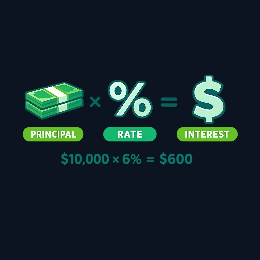 Formula showing how to estimate annual interest on student loans