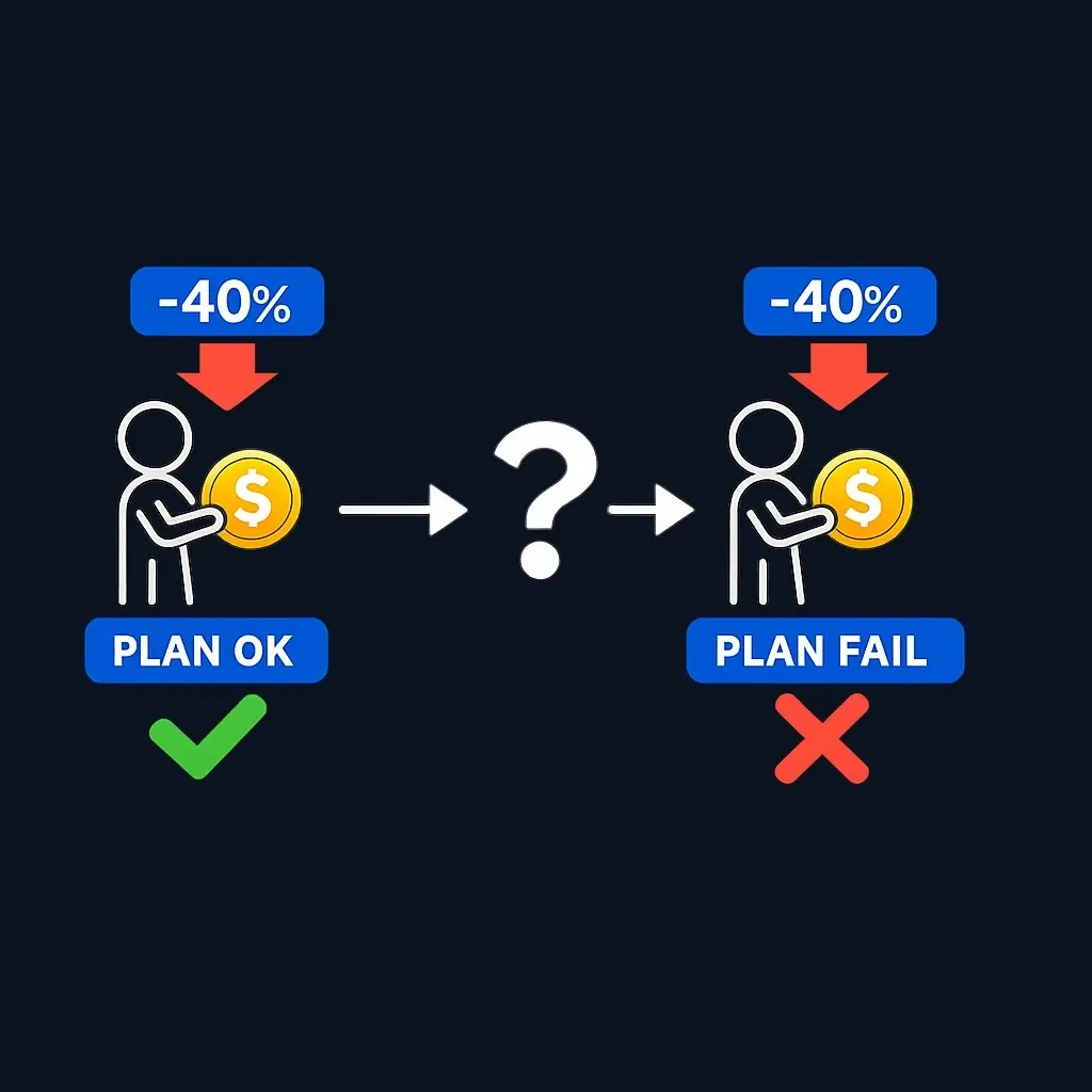 Diagram showing the risk capacity stress test for crypto positions