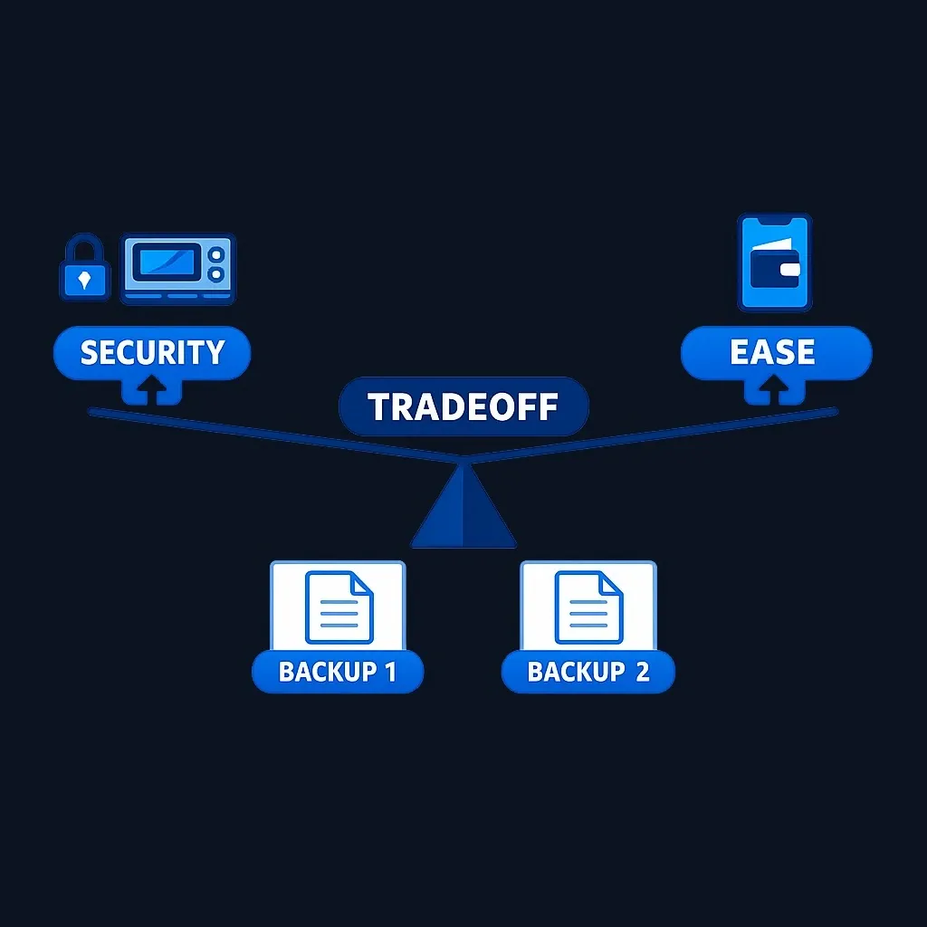 Conceptual diagram of hybrid wallet custody strategy