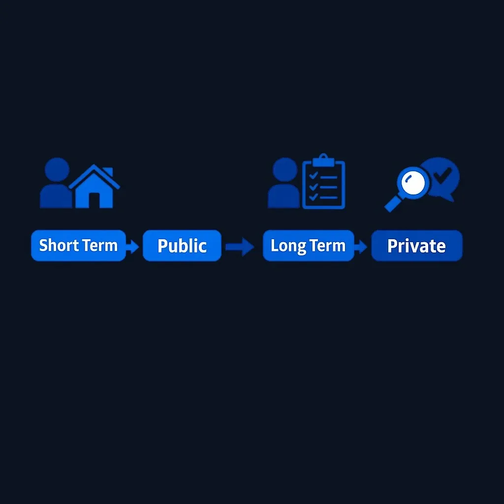 Two investor scenarios showing different REIT selection paths