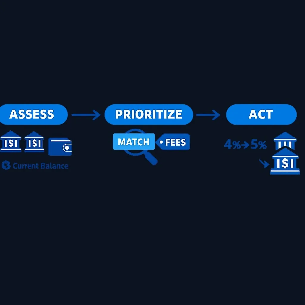 Step-by-step example of applying the decision framework
