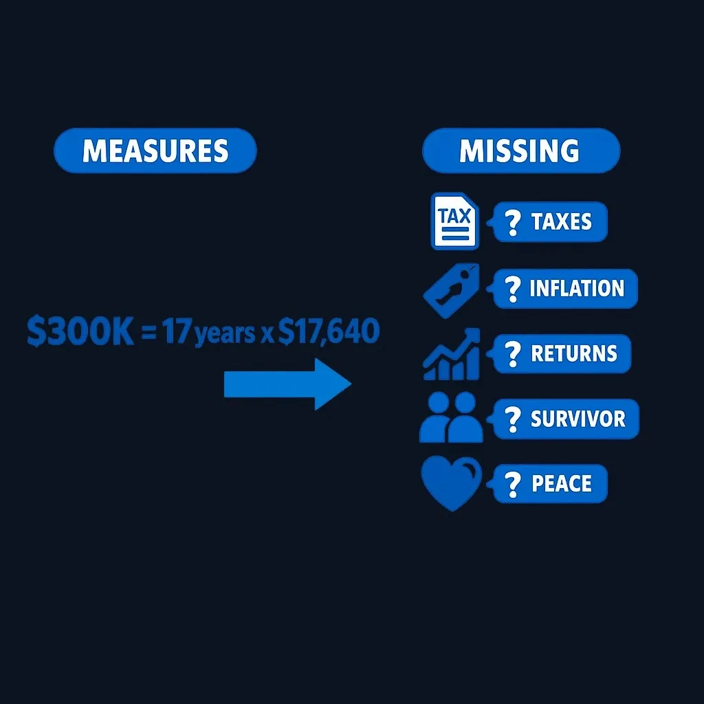 Break-even calculation showing what it measures and what it misses