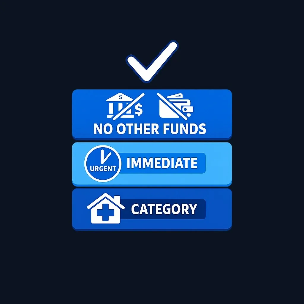 Three-part test for hardship withdrawal qualification