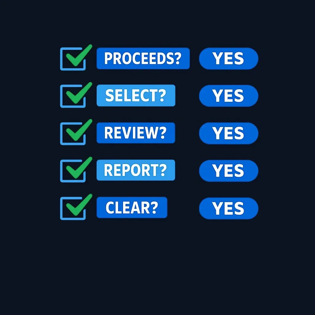 Five-step checklist diagram for evaluating green bond environmental claims and documentation quality