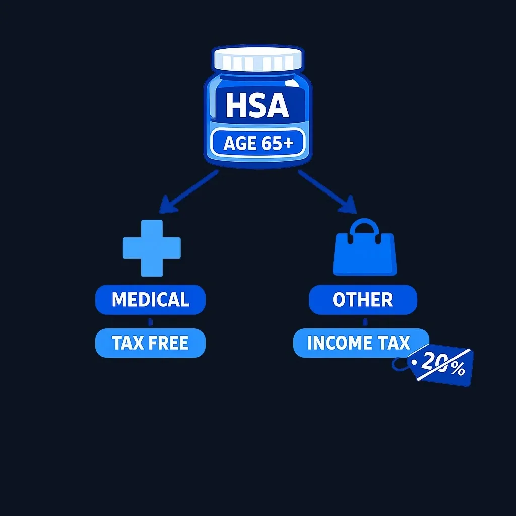 Comparison of HSA medical and nonmedical withdrawals after age 65