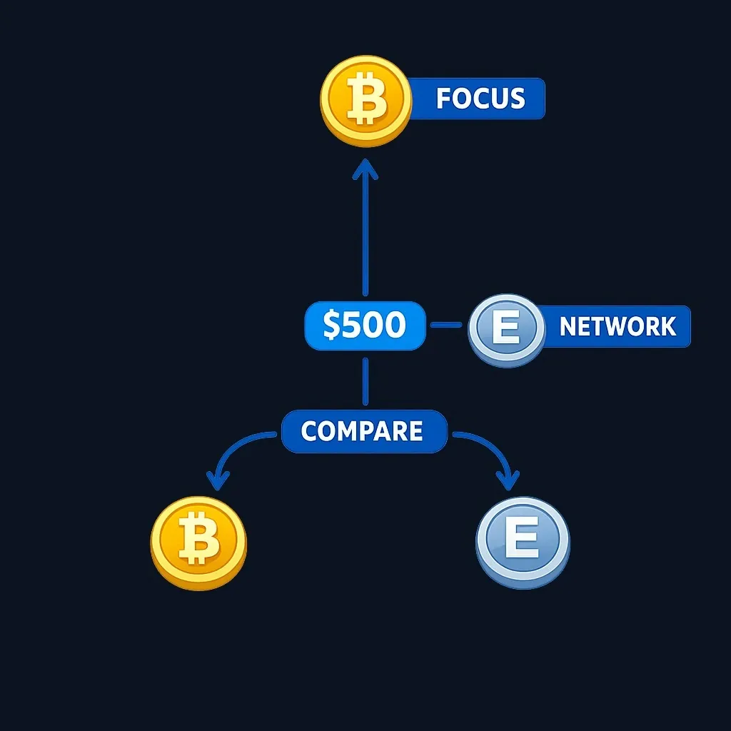 Diagram showing three allocation strategies for a learning position