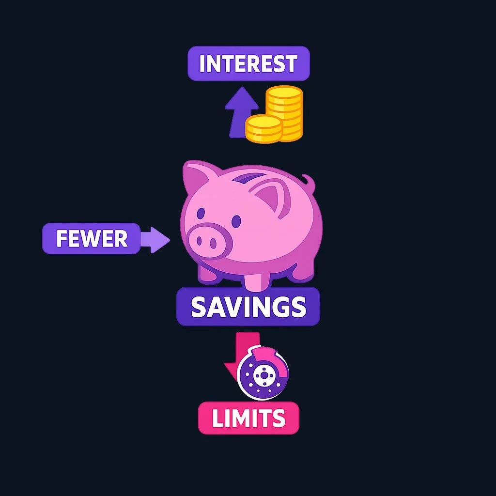 Savings account characteristics diagram