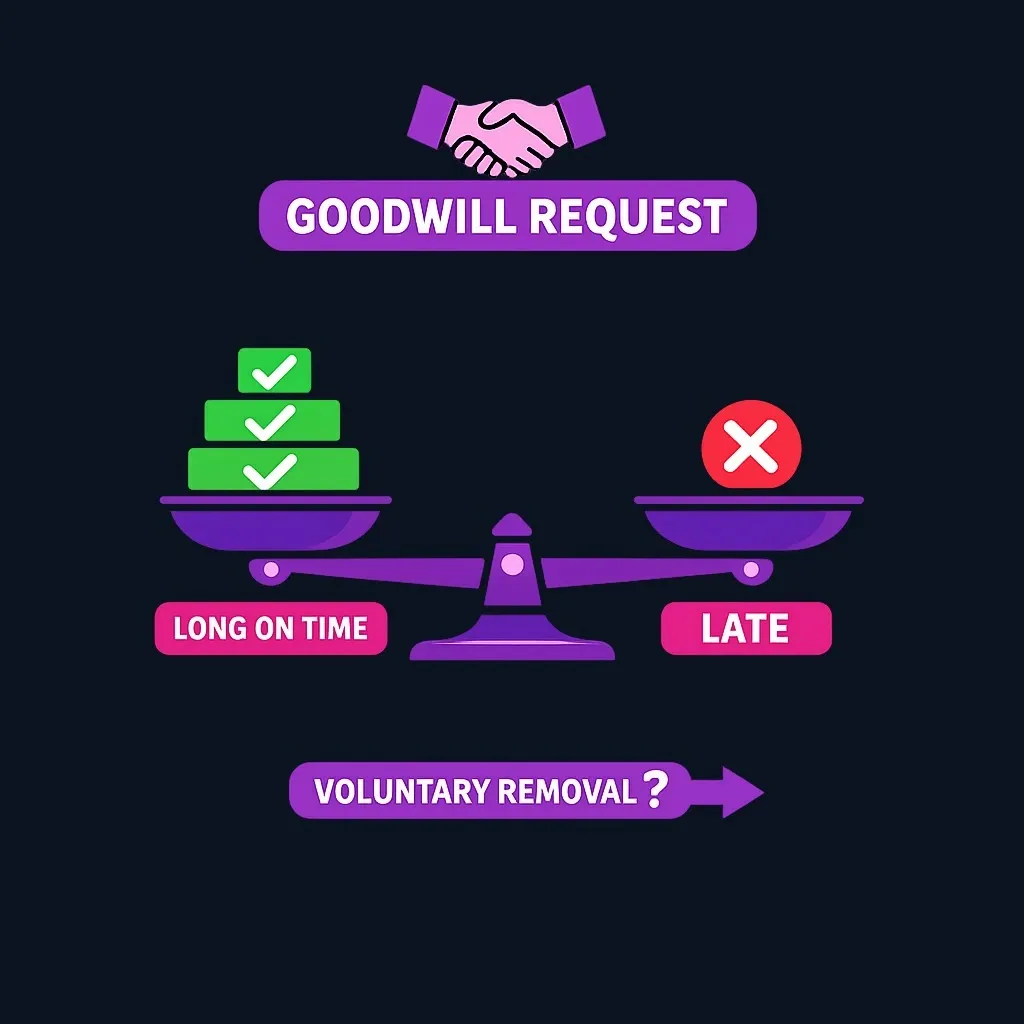 Goodwill adjustment concept diagram