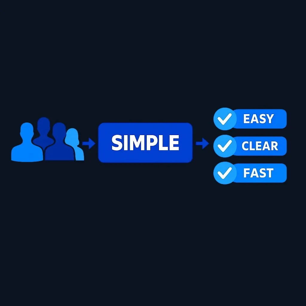 Illustration of small design studio choosing SIMPLE IRA for simplicity