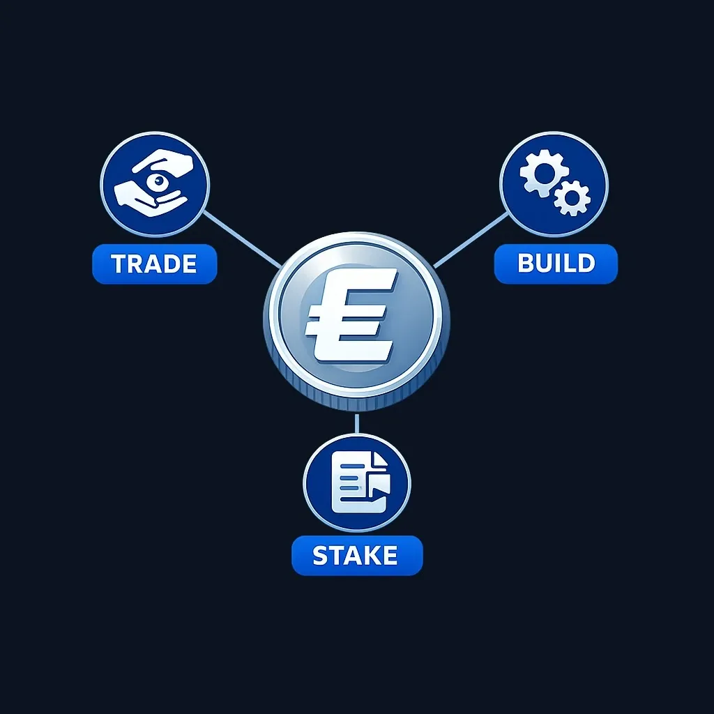 Diagram illustrating Ethereum as both a token and a network