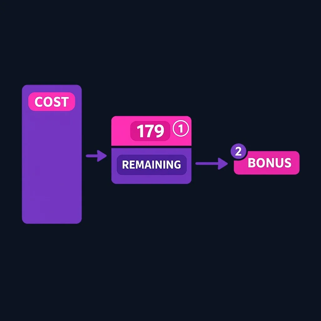 Flow diagram showing asset cost split into a Section 179 portion and a remaining basis for bonus depreciation